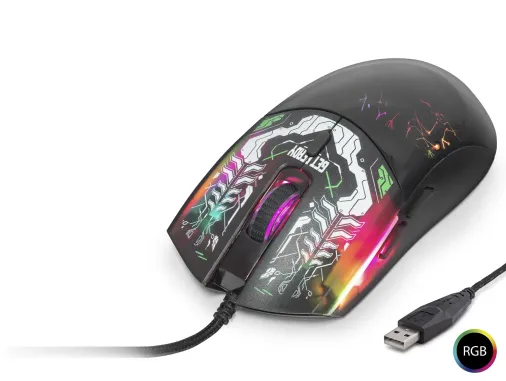 GOOD PRO Mouse 7200 Dpi Rgb Graffiti Desenli - Siyah G306A