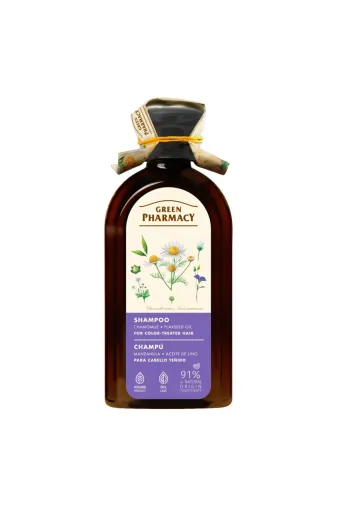 Green Pharmacy 4823015904998 Boyalı Saçlar Için Şifalı Papatya Özlü Ve Keten Tohumu Yağı Şampuan 350 Ml