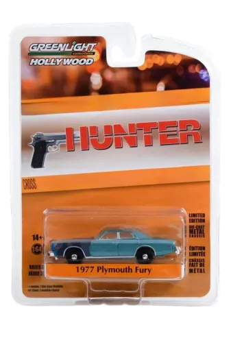 Greenlight Collectibles hunter64 Hollywood – Hunter 1977 Plymouth Fury 1:64 Diecast Model