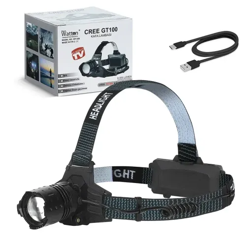 Gt100 Led Şarjlı Kafa Lambası Wt-628