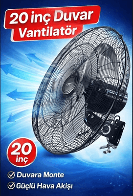 Gunkes 20ınch 20 Inch Duvar Vantilatörü