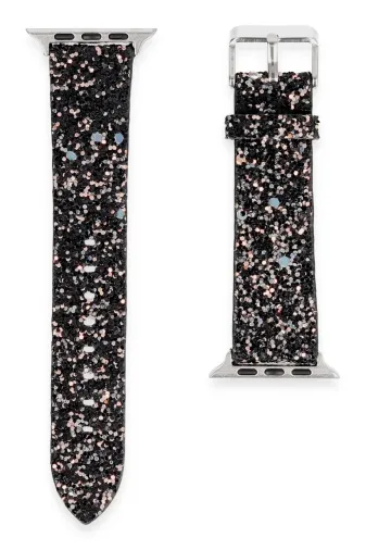 Hafk HFK-C8683140741457 Mey İthalat® Watch 38Mm Starry Taşlı Kordon - Siyah