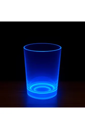 Hafk HFK-MMEYSMRSMR-E187-M Mey İthalat® Partyglow Neon Mavi Bardak 8.5 X 10.5 Cm