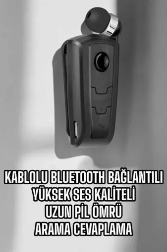 Hafk HFK-MMEYTDUUCZF910KULAKLIK3 Mey İthalat® Makaralı Bluetooth Kulaklık Kulak İçi Android Ios Uyumlu Titreşimli