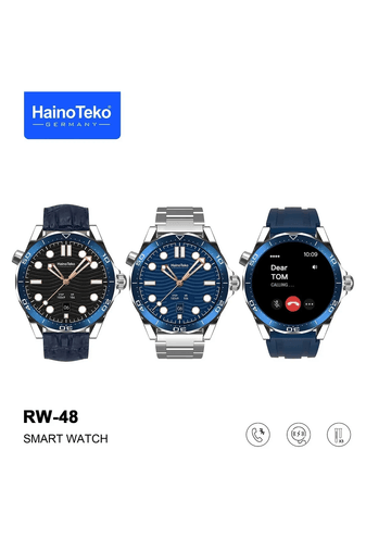 Haino Teko Rw-48 Amoled Ekran 47Mm Deri Silikon Çelik Kordonlu Klasik Akıllı Saat