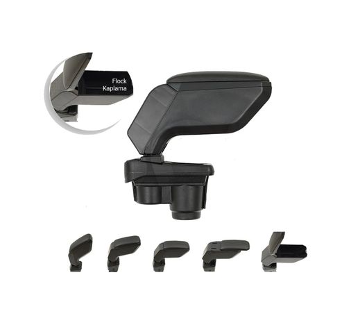 Hasbeeparts 0002P17534 Dacia Duster Araca Özel Kol Dayama Kolçak Siyah 2018+ Sonrası Uyumlu Pnd