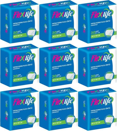 Hasta Alt Açma Yatak Koruyucu Örtü 60*90CM Klasik 270 Adet (9PK*30)
