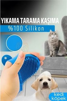 Hayvan Tüy Toplama Yıkama Kaşınma Silikon Fırçası