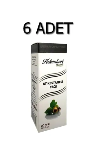 Hekimhan haky20ml-6 At Kestanesi Yağı 20 Ml 6 Adet