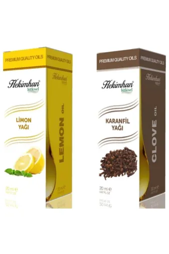 Hekimhan Limon karanfil Limon Yağı 20 Ml Ve Karanfil Yağı 20 Ml Avantaj Paketi