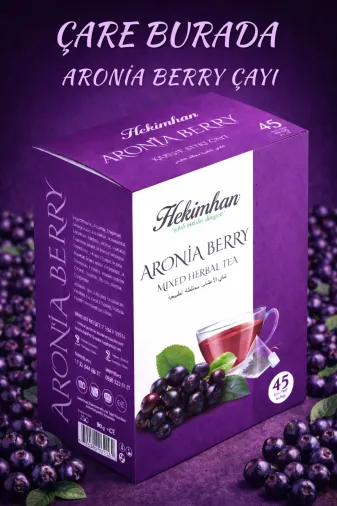 Hekimhan LP-HKM-45C-32 Aronia Berry Karışık Bitki Çayı 45 Süzen Poşet Aronia Çayı