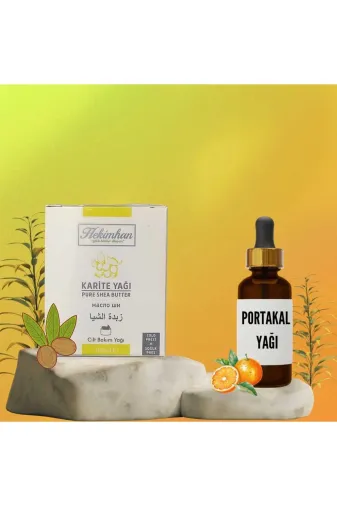 Hekimhan TYC38ZNLSN172268208067923 Karite Cilt Bakım Yağı 100 Ml + Portakal Yağı 20 Ml