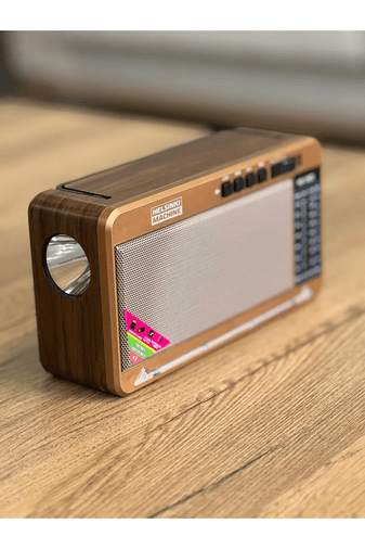 Helsinki Machine Hs-1965 Bt (3 Kademe Fenerli̇+Usb+Tf+Bluetooth) Nostaljik Fm Radyo