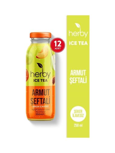 herby025487 Herby Ice Tea Armut Şeftali Soğuk Çay Şeker Ilavesiz 250 Ml X 12 - Bitki Çayı