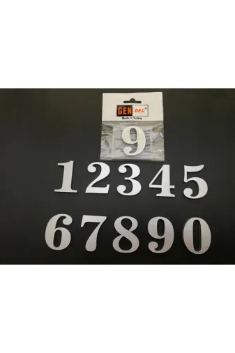 Hırdavat GEN105-1 5 Cm No:1 Kendinden Yapışkanlı Kapı Numarası