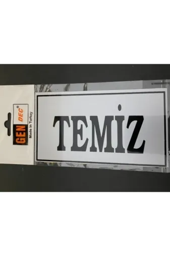 Hırdavat GEN614 Yönlendirme Temiz 8X15 Cm