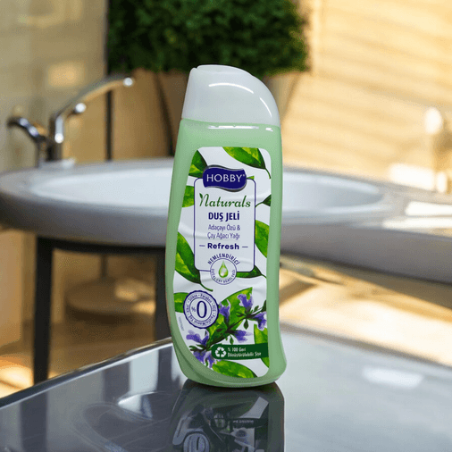 HOBBY FT338500 Naturals Adaçayı Özü & Çay Ağacı Yağı Özlü Duş Jeli 500Ml