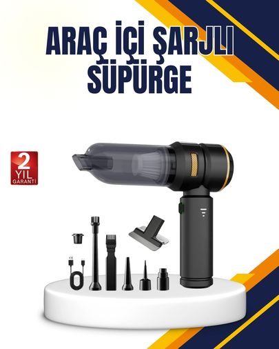 Hobibahçem 125225439 Mey İthalat 15000 Pa Emiş Gücü Ve Hava Üfleme Özellikli Şarjlı Süpürge