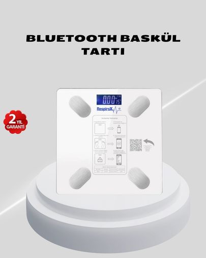Hobibahçem MEYTDXUCZZZTF1072TARTII-BLMY Mey İthalat Akıllı Bluetooth Tartı 8 Farklı Ölçüm Verisi, Otomatik Kişi Tanıma Çok Renkli