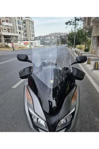 Honda Forza 300 Ön Cam 2014-2017 Model 78cm Şeffaf Renkli 4mm Elcikli