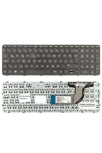 HP NK-KR30348Ç…ZY1..112 Pavilion R65 R65 R68 Notebook Klavyesi (Siyah Tr) Çerçeveli