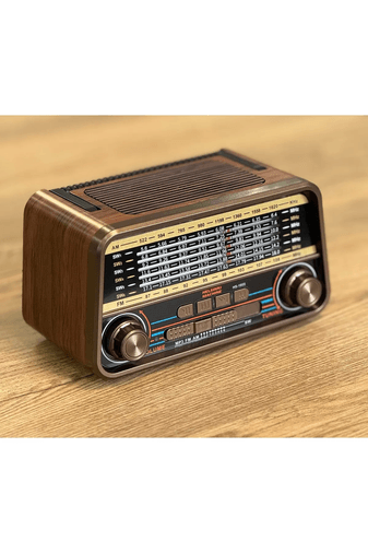 HS-1955  Cameron Cm-1955 Bt Kahve (Bt+Usb+Tf Çalar) Fm Nostaljik Radyo