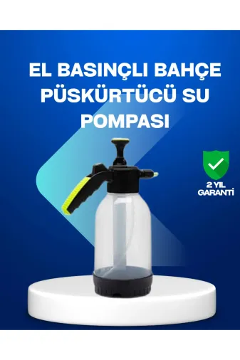 Hsc bilişim klt8912733361995 Basınçlı Manuel Köpük Pompası 2L Ayarlanabilir Sprey Başlıklı Temizlik