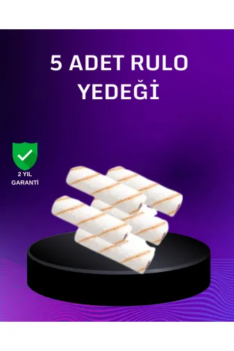 Hsc bilişim klt8912733569216 5’Li Mini Rulo Boya Seti Duvar Tavan Emülsiyon Uygulama