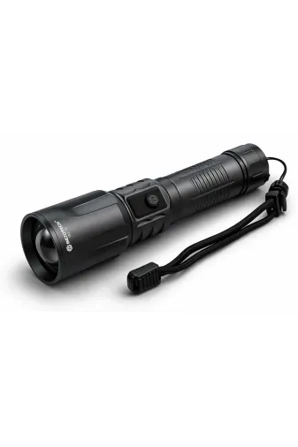 Hsc bilişim klt8912733877731 Bedotech Bd-13 15W Tg Led Alüminyum Alaşımlı Zoomlu Type-C Dijital Göstergeli Şarjlı El Feneri