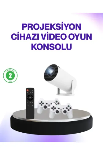 Hsc bilişim klt8912733988390 2.4G Kablosuz Destekli Oyun Ve Film Projeksiyonu Ev Kullanımı İçin