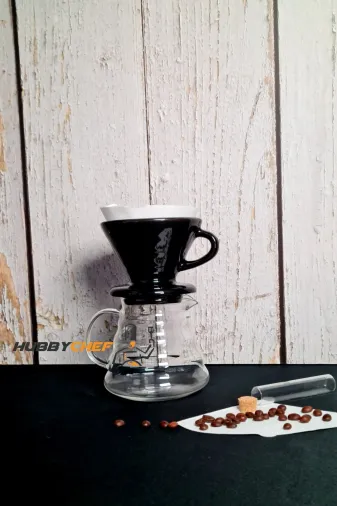HubbyChef 20KHVDMLM2LI Filtre Kahve Demleme Seti Dripper Set