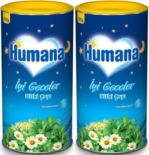 Humana İyi Geceler Çayı 200GR (Melisa Yağı İçeren Karışık Bitki İçecek Tozu) (2 Li Set)