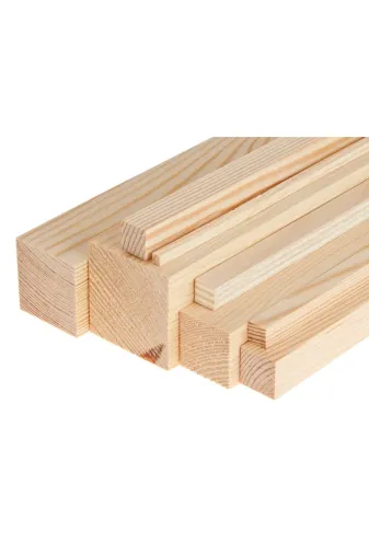 iAhşap KVKKNT1000141 (2X5 Cm X 90 Cm 3 Adet) Çıta Taslak Tahta Blok Ve Kereste
