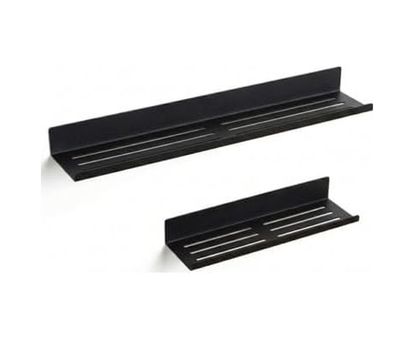 ideal standart 57855210124726380184975 2&apos Li Yapışkanlı Siyah Metal Banyo Rafı Seti Suya Dayanıklı Paslanmaz Çelik Duş Organizeri Delmeden Duvara Monte Şampuanlık Sabunluk Raf Modern Mat Siyah Duş Rafı Takımı 2 Li Raf 000 Açık Krem
