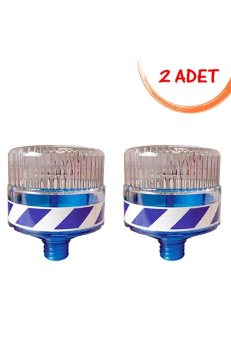 İlgi Trafik 11821 FL M-2 ADET Flaşör Lamba Güneş Enerjili Flaşör Yol Flaşörü Ledli Solar Trafik Uyarıcı Mavi Evelux 11821 Fl M (2