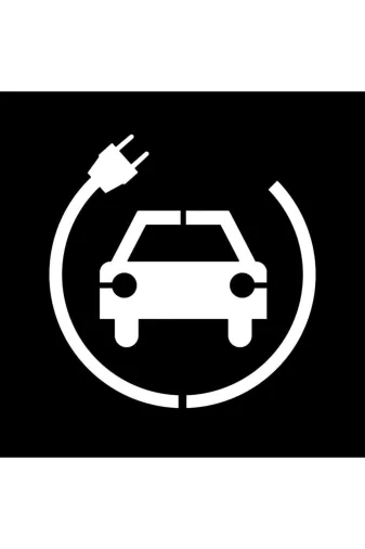 İlgi Trafik ASI-1-50CM Boyama Şablonu Elektrikli Araç Şarj İstasyonu 50X50 Cm