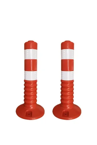 İlgi Trafik ET-002-2 ADET 45 Cm Delinatör Esnek Yol Ayırıcı Delinatör Ucuz Otopark Trafik Delinatörü (2 Adet)