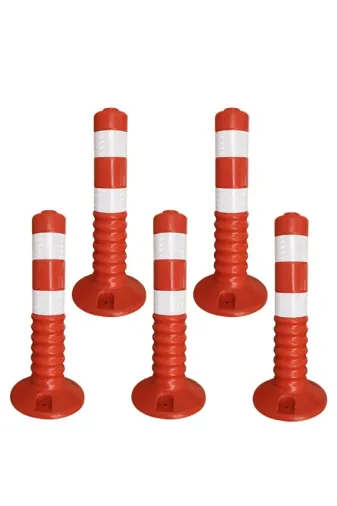 İlgi Trafik ET-002-5 ADET 45 Cm Delinatör Esnek Yol Ayırıcı Delinatör Ucuz Trafik Delinatörü (5 Adet)