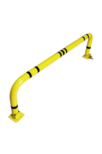 İlgi Trafik KYB-09-2.5MM-SARI Katlanır Park Bariyeri Otopark Demiri Kişisel Kilitli Yatar Otopark Bariyeri 150 Cm 2.5Mm Sarı