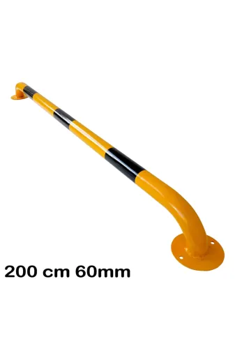 İlgi Trafik LT-004 C-3MM 60 Lık Araç Stoperi Otopark Araç Bariyeri Lastik Sonlandırma Demiri Üretimi 200 Cm Ø60Mm 3Mm