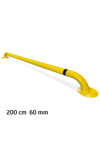 İlgi Trafik LT-006 C-3MM Otopark Araç Stoperi Bariyeri Park Sonlandırma Stop Demiri 200Cm Ø60Mm 3Mm