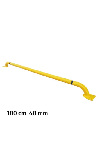 İlgi Trafik OAS-100-3MM-SARI Araç Stoper İmalatı Otopark Araç Stoperi Lastik Sonlandırma Demiri 180 Cm Ø48Mm 3Mm Sarı