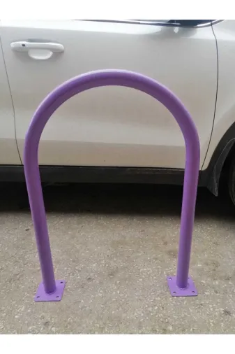İlgi Trafik Renk 1 Adet Bisiklet Park Direği Metal Bisiklet Kilitleme Standı Mor
