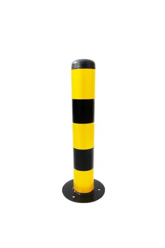 İlgi Trafik SB-014-SARI Kaldırım Demir Duba Sabit Park Dubası Metal Delinatör Park Bariyeri 50 Cm Sarı