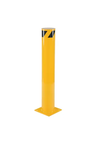 İlgi Trafik SB-070-3MM-GRI Demir Duba Metal Fabrika Park Demiri Otopark Sabit Baba Bariyeri 114Mm 90 Cm 3Mm Gri