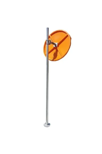 İlgi Trafik TAD-001 / 250 cm-GRI Ayna Direği Trafik Levhası Direği Flanşlı Boru Trafik Otopark Direk (2.5 Metre) Gri