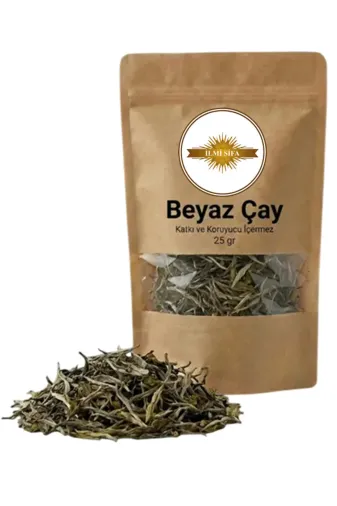 İLMİ ŞİFA Beyaz Çay 25 Gr (Katkısız) Doğal Kurutma Beyaz Çayı Sarayların Çayı Beyaz Çay