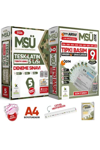 İnformal Yayınları 9786057419040 2026 Msü Ösym Çıkmış Soru 9Lu Tıpkı Basım Ve Teşkilatın 5Lisi Özgün Deneme 2Li Set Türkiye Geneli