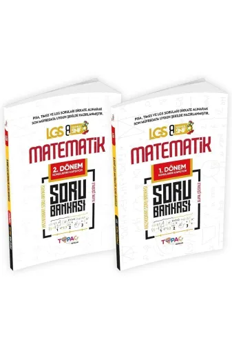 İnformal Yayınları ALESMATSET4044 2025 8.sınıf Lgs Matematik 2Li Set Dijital Çözümlü Soru Bankası