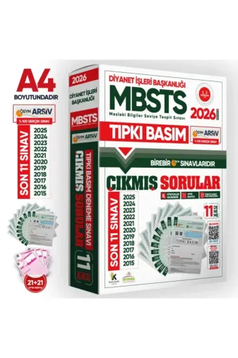 İnformal Yayınları dibMBSTSPKTdnm 2026 Dib-Mbsts Ösym Çıkmış Soru Tıpkı Basım 11Li Kitapçık Türkiye Geneli Deneme Paketi